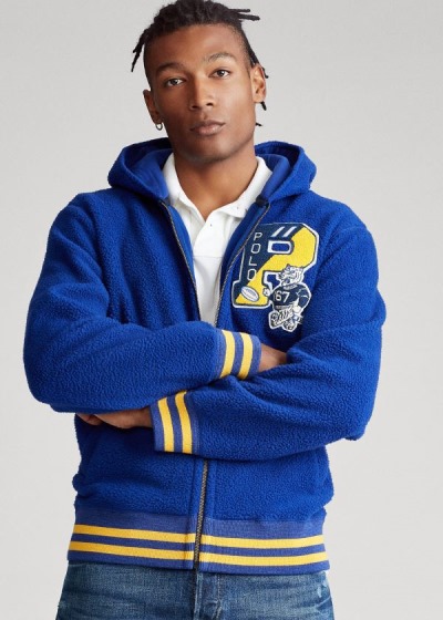 Men's Polo Ralph Lauren Letterman Hoodies | 728096TVL